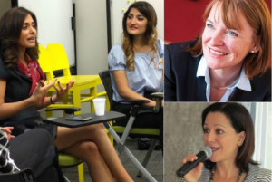 Clockwise: Samar Akrouk, Hayla Ghazal, Edina Heal, Mona Ataya