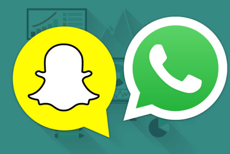 WhatsApp, Snapchat